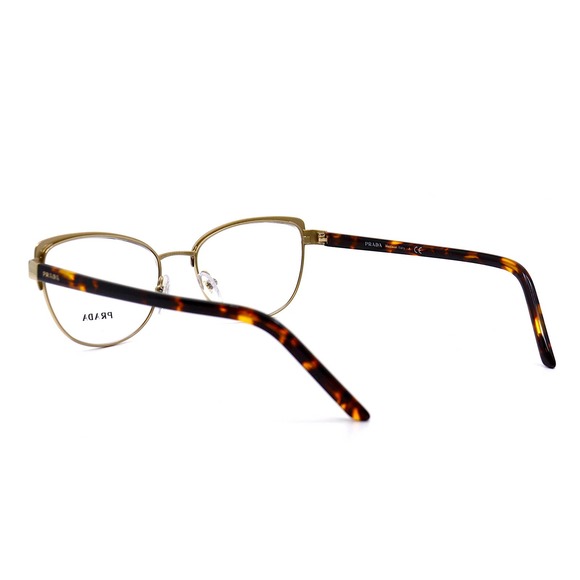 NEW PRADA PR 63XV 09B1O1 BORDEAUX/PALE GOLD AUTHENTIC EYEGLASSES FRAME - Picture 6 of 15